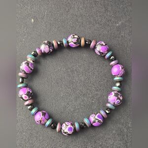 Purple Howlite Bracelet